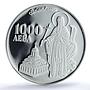 Bulgaria 1000 leva St John of Rila Monastery PR67 PCGS silver coin 1996