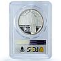Romania 10 lei Romanian Orthodox Justinian Marina PR69 PCGS silver coin 2010