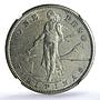 Philippines US 1 peso Republic Coinage Walking Liberty AU58 NGC silver coin 1910