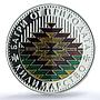 Bulgaria 5 leva Crafts Carpet Making Ornament PR68 PCGS colored silver coin 2007