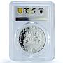 Bulgaria 10 leva Higher Education University Building PR68 PCGS silver coin 2001