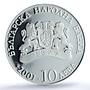 Bulgaria 10 leva Higher Education University Building PR68 PCGS silver coin 2001