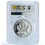 Bulgaria 50 leva 1300th Anniversary of Republic PR67 PCGS silver coin 1981
