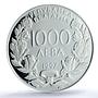 Bulgaria 1000 leva Football World Cup in France Players PR65 PCGS Ag coin 1997