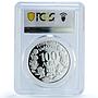 Bulgaria 100 leva Football World Cup in USA Player PR68 PCGS silver coin 1993