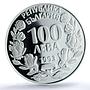 Bulgaria 100 leva Football World Cup in USA Player PR68 PCGS silver coin 1993