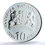 Bulgaria 10 leva Ivan Vazov National Theatre PR68 PCGS silver coin 2004