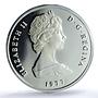Turks and Caicos Islands 20 crowns George III PR68 PCGS silver coin 1977