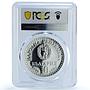 Bulgaria 10 leva Cosmonaut Flight Space Satellite PR67 PCGS silver coin 1979