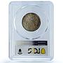 Brazil 1000 reis Regular Coinage Liberty Head KM-510 MS65 PCGS silver coin 1912