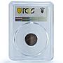 Germany Empire 1 pfennig Wilhelm I Coinage KM-1 MS63 PCGS copper coin 1874 A