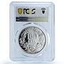 Bulgaria 100 leva Parliament Building Politics KM-231 PR65 PCGS silver coin 1993