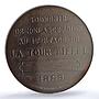 France Eiffel Tower Climb Charles Trotin MS62 PCGS copper token medal coin 1889