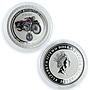 Cook Islands set 5 coins Great Motorcycles of 30s silver 2007