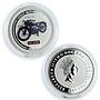 Cook Islands set 5 coins Great Motorcycles of 30s silver 2007