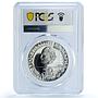Bulgaria 50 leva 1300th Anniversary of Republic PR67 PCGS silver coin 1981