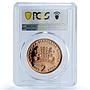Bulgaria 2 leva Painter Zlatyu Boyadzhiev Art PR69 PCGS copper coin 2013
