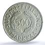Finland 500 markaa Helsinki Summer Olympic Games KM-35 MS65 PCGS Ag coin 1951