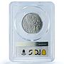 Indonesia Irian Barat 50 sen President Sukarno Km-Pn4 SP62 PCGS Al coin 1965