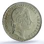 Austria 1 florin Franz Joseph I Coinage KM-2219 MS62 PCGS silver coin 1861 A