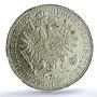 Austria 1 florin Franz Joseph I Coinage KM-2219 MS62 PCGS silver coin 1861 A