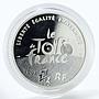 France set of 5 coins The Tour De France silver 1903-2003