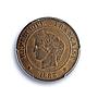 France 2 centimes Republic Coinage Laureate Head KM-827 MS64 PCGS coin 1885