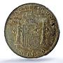 Philippines 1 peso Spanish Coinage Child Alfonso XIII AU55 PCGS silver coin 1897
