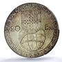 Portugal 20 escudos Financial Renewal Seated Figure MS64 PCGS silver coin 1953