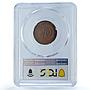 Belgium Ghent 1 franken German Occupation Coinage KM-Tn2 MS64 PCGS coin 1915