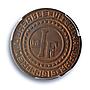 Belgium Ghent 1 franken German Occupation Coinage KM-Tn2 MS64 PCGS coin 1915