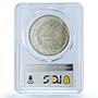 France 5 francs Liberty Equality Fraternity Hercules MS62 PCGS silver coin 1848