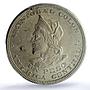 El Salvador 1 peso Cristobal Colon Large Bust KM-115 MS62 PCGS silver coin 1911