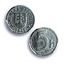 Slovakia 5 halierov Regular Coinage Coat of Arms KM-8 MS64 PCGS zinc coin 1942