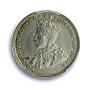 Straits Settlements 20 cents George V Round Top 3 KM-35b AU58 PCGS Ag coin 1935