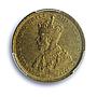 Great Britain West Africa 1 shilling George V KM-12a MS65 PCGS brass coin 1936