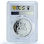Bulgaria 10 leva Liberation 130th Anniversary KM-298 PR69 PCGS silver coin 2008