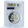 Bulgaria 5 leva Folk Crafts Traditions Carpet Making PR69 PCGS silver coin 2007