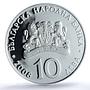 Bulgaria 10 leva Olympics Shooting Sports Athlets PR69 PCGS silver coin 2008