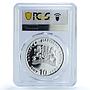 Bulgaria 10 leva Mountain Pirin Fauna Flora Nature PR67 PCGS silver coin 2007