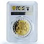 Bulgaria 10 leva Treasures Vazovo Pegasus Horse Gilt PR67 PCGS silver coin 2007