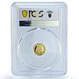 Bulgaria 5 leva Athens Olympic Games Running PR69 PCGS gold coin 2002