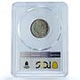 Bulgaria 20 leva King Boris III Coinage KM-41 AU58 PCGS silver coin 1930