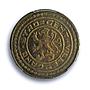 Belgium Ghent 1 franken German Occupation Coinage KM-Tn2 MS62 PCGS coin 1915