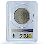 Brazil 2000 reis Regular Coinage Liberty Head KM-514 AU58 PCGS silver coin 1911