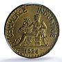 France 2 francs Mercury Commerce Chambers Coinage MS64 PCGS CuAl coin 1924