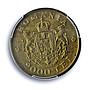 Romania 2000 lei Regular Coinage Mihai I KM-69 UNC PCGS NiBrass coin 1946