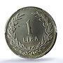 Turkey 1 lira Republic Coinage Crescent Star KM-883 MS64 PCGS silver coin 1947