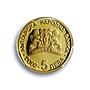 Bulgaria 5 leva Athens Olympic Games Pierre Coubertin PR66 PCGS gold coin 2002