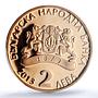 Bulgaria 2 leva Painter Zlatyu Boyadzhiev Art PR69 PCGS copper coin 2013